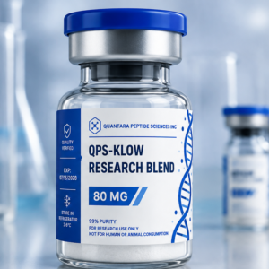 QPS-KLOW Research Blend 80 mg laboratory research vial by Quantara Peptide Sciences